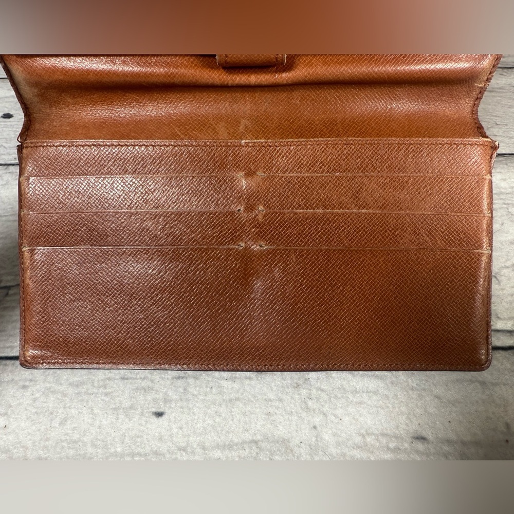 Louis Vuitton Portefeuille Sarah Long Bifold Wallet Monogram Canvas Leather - Picture 8 of 16